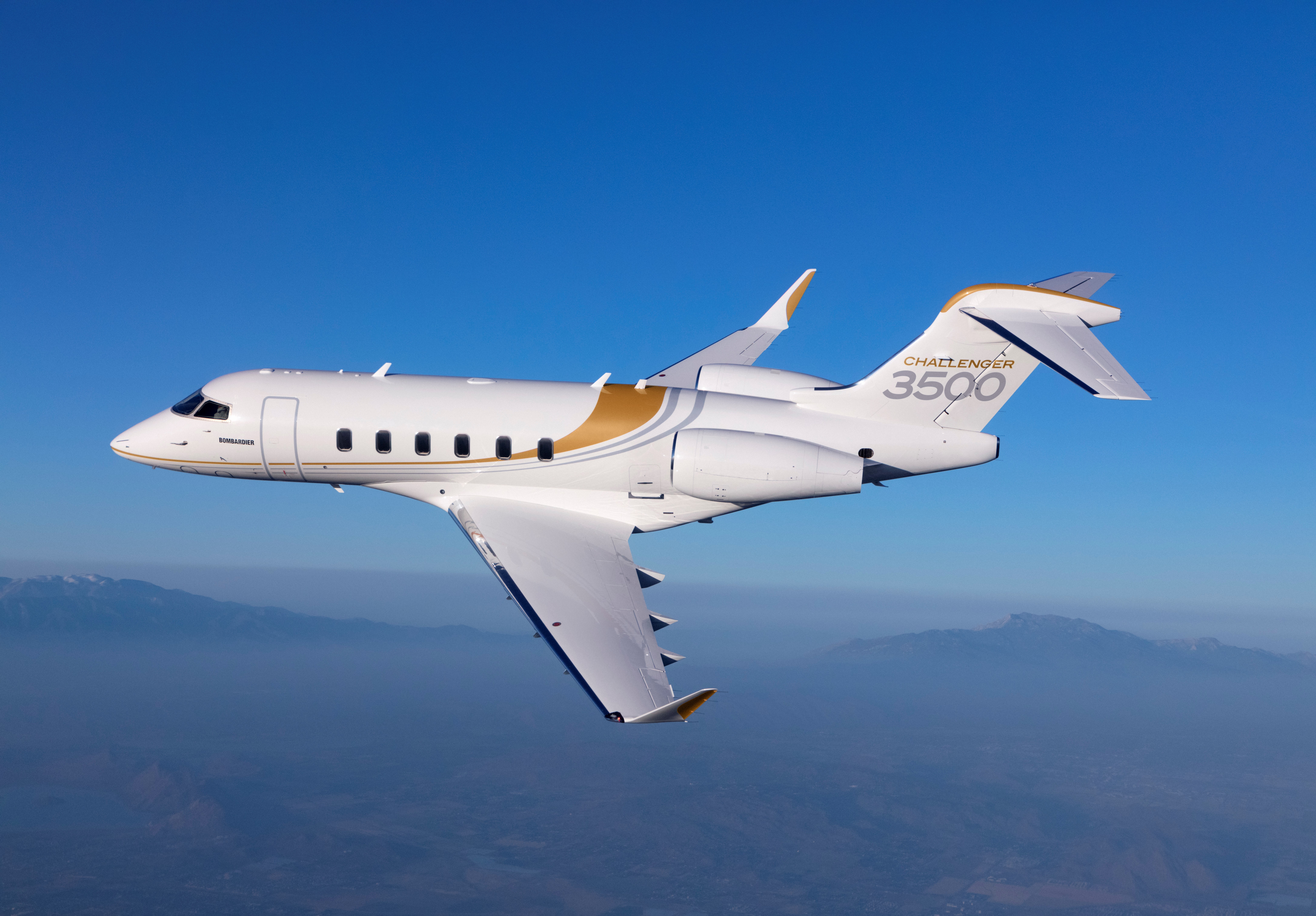 Bombardier's new Challenger 3500 aircraft