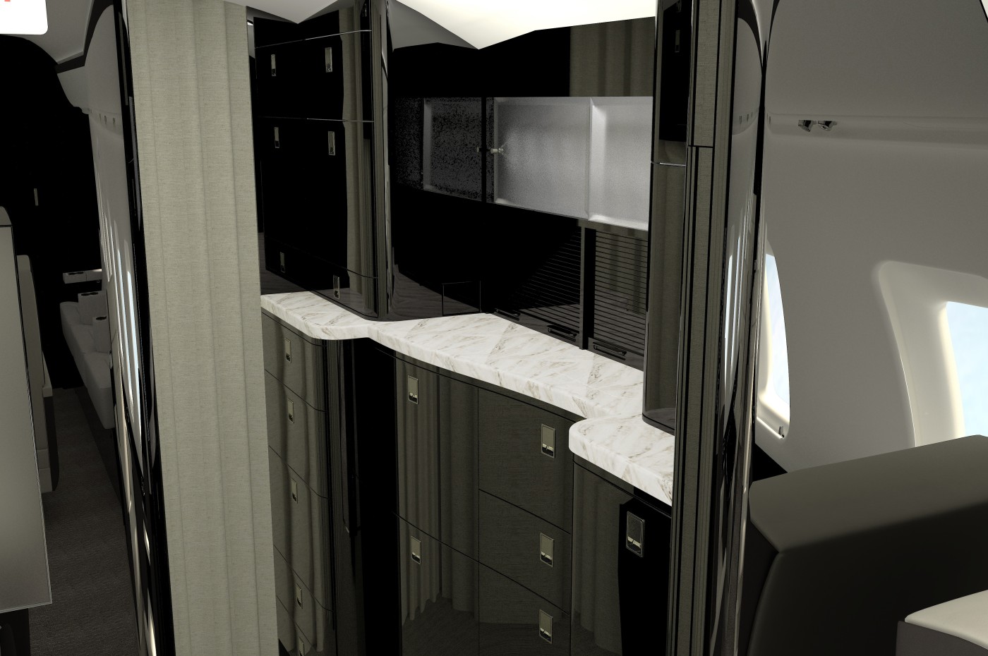 Challenger 605 S/N 5811 Galley