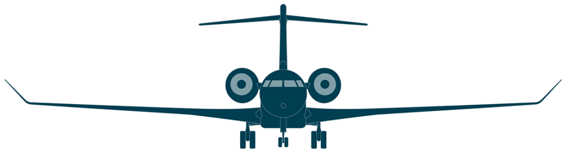 Global 8000 front view