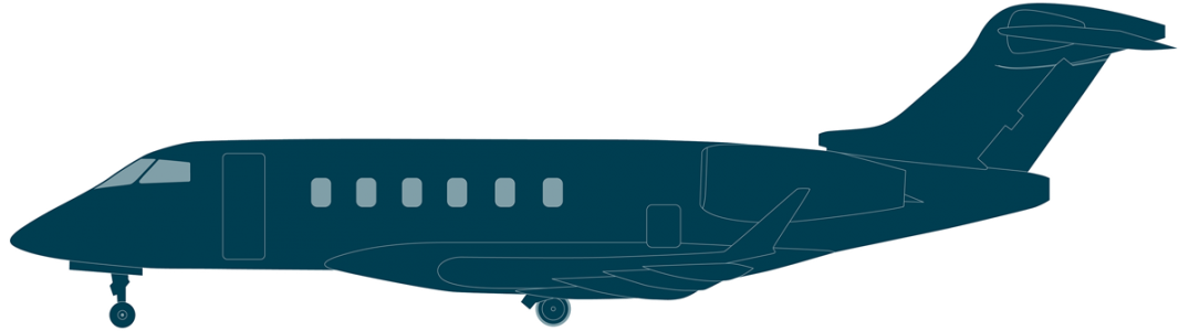 Challenger 350 side view