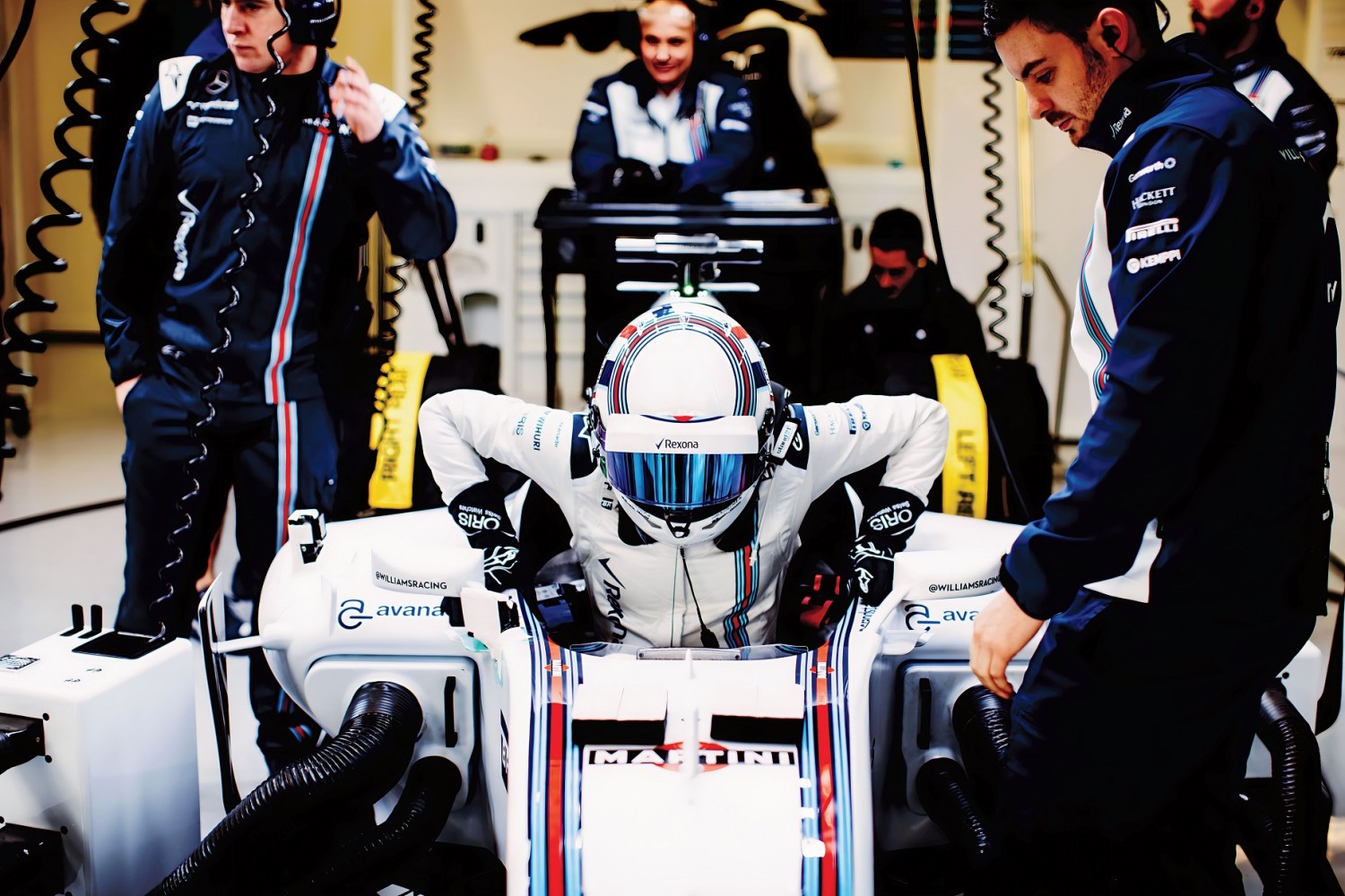 Wolff gets ready to race at the Williams F1 Collateral Filming Days in Jerez, Spain 