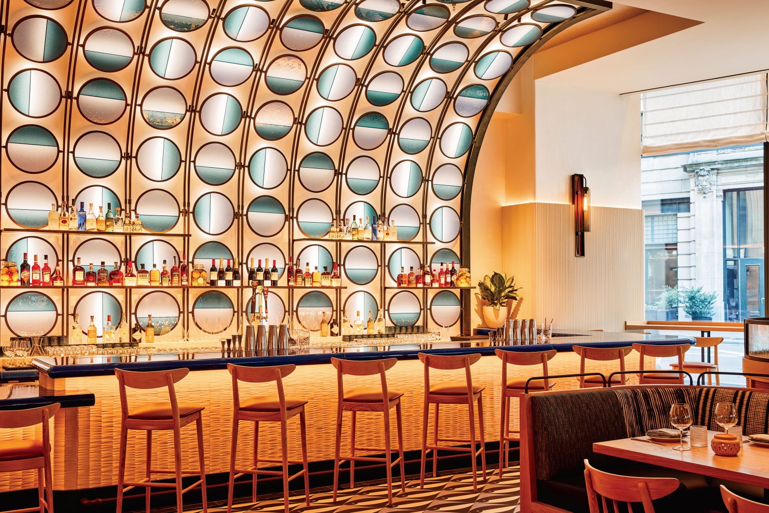 The bar at Zaytinya—the latest restaurant by Superstar Chef José Andrés. 