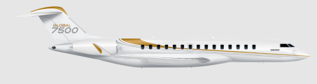 Global 7500 side view